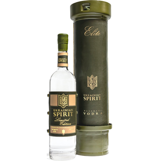 Ukrainain Spirit® Vodka - 3 Liter w/Green leather label w/Howitzer case